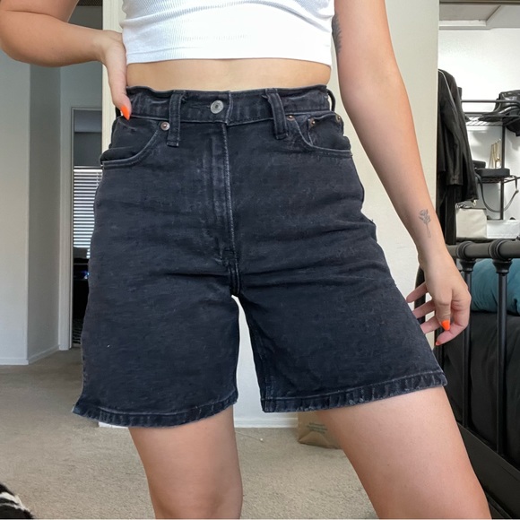 Abercrombie black dad shorts - Picture 2 of 4